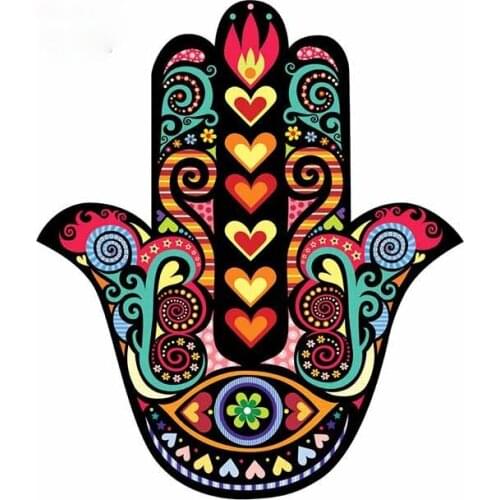 LLY-1334 Personality Car Stickers Color Hand Modeling Decal PVC Cars Bumper Laptop Windows Motorcycle Waterproof Decals Decor