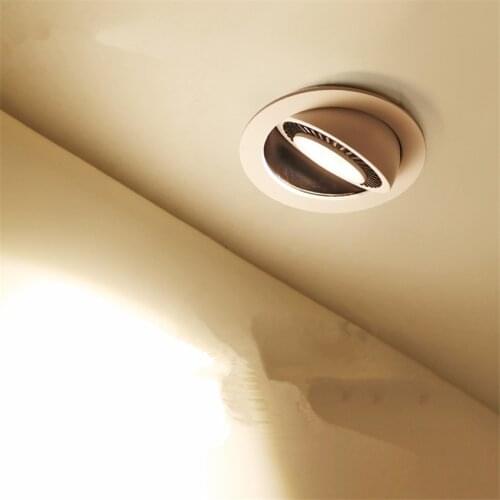 Spotlight LED Embedded Tube Lamp Cob Elephant Nose Lamp Living Room Ceiling Corridor Concentrated Clothing Store Track Lights