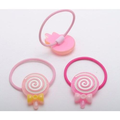 Lollipop Girls Hair Tie And Kids Small Daisy Flower Hair Gum Cute Elastic Hair Bands Hair Accessories Gift
