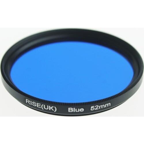 RISE(UK) 52 mm full color Blue lens Filter for Nikon D3100 D3200 D5100 SLR Camera lens