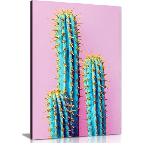 Pink Abstract Contemporary Modern Cactus Canvas Wall Art Picture Print On Canvas Home Decor Drop shipping