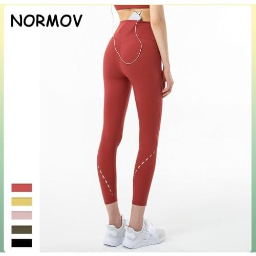 NORMOV High Waist Naked Feeling Leggings Push Up Sport Women Fitness Running Yoga Pants Seamless Leggings Gym Sports Legging