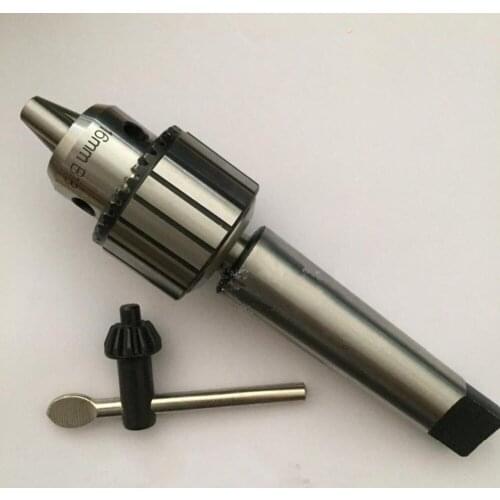 New Arrival Lathe Taper Shank Drill Chuck B18 3-16mm with Key Morse 4 MT4 Shank for CNC