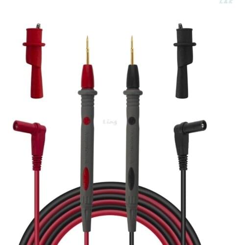 Universal Multimeter Test Leads with Alligator Chips Tester Needle Tip Lead Pen Cable 1000V 20A