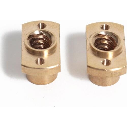 Z Axis Rod Lead Screw Lead Screw Brass Nut for Voron 0 V0 T8x8 Threaded Screw