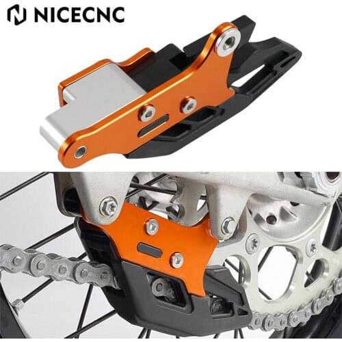 NICECNC Motorcycle Chain Guard Guide Cover Protector For KTM 125-500 EXC EXC-F XCW XCF-W SX SXF XC XC-F TPI Six Days 2008-2021