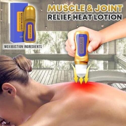 Muscle & Joint Relief Heat Lotion Moxibustion Liquid Relieves fatigue, improves blood circulation, eases muscular tension 50ml