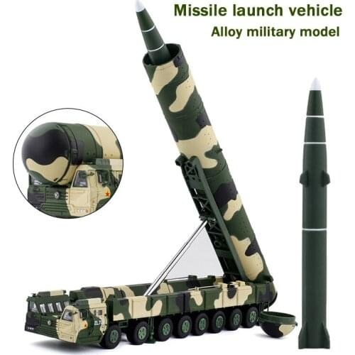 1:64 Dongfeng DF41 Intercontinental ballistic missile launch Alloy military model Desktop decoration Removable 685014 boxed