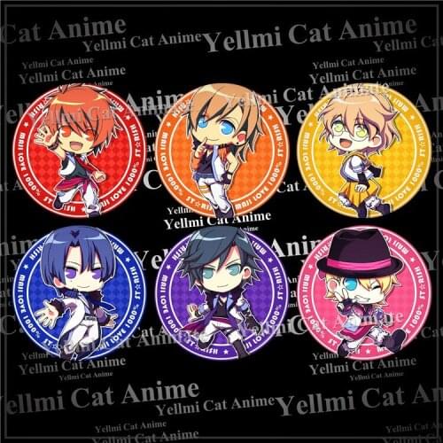 1pc 58mm Game Uta No Prince Sama Brooches Backpack Kurusu Brooches Iron Pin Jewelry Badge