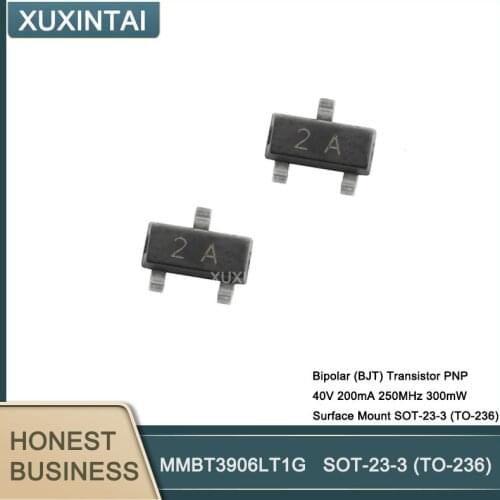 1000Pcs/Lot MMBT3906 2A 3906 MMBT3906LT1G 2N3906 200mA TRANS PNP 40V 0.2A SOT23-3