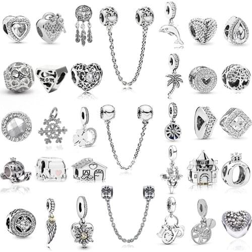 2pcs/lot Love Charm DIY Accessories Rainbow New Arrivals European for Original Brand Beads Bracelet Necklace Women Christmas