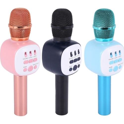 Wireless Bluetooth Karaoke Microphone,Karaoke Player Speaker with Music Singing Voice Recording for Family KTV,Etc