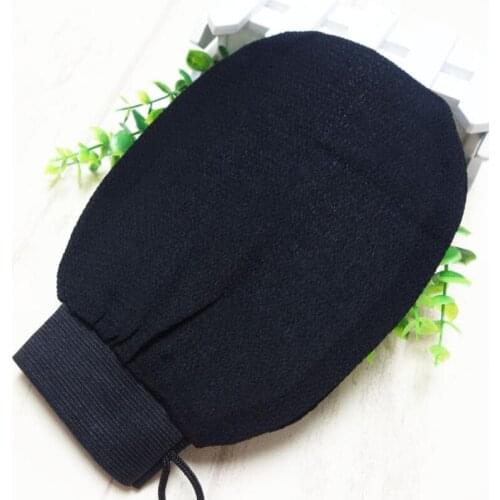 Black morocco hammam scrub mitt creative magic peeling Black glove exfoliating tan removal mitt Free Shipping LX2729