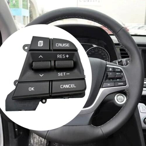 High quality Steering wheel control switch for Hyundai Elantra AD Solaris 20172018 1.6l Car Cruise Control Steering Wheel Button