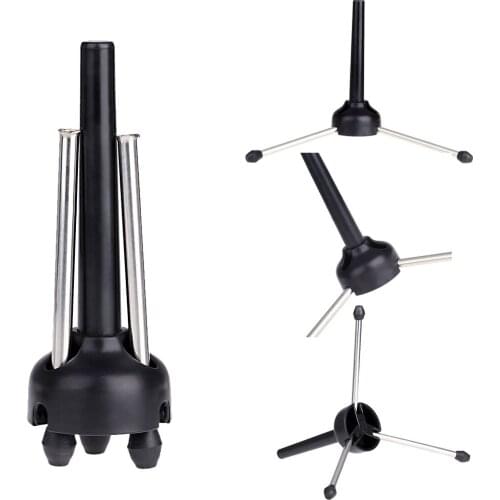 Concert Flute Saxophone Holder Stand Tripod Holder Stand Portable Foldable for Oboe Flute Clarinet Sax Wind Instrument