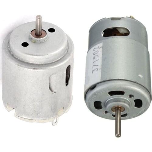 LBER 2 Pcs Cylindrical DC Shaft Motor for Smart Cars 6-12V 3000 RPM & DC3-12V High Speed Motor 2.3Mm