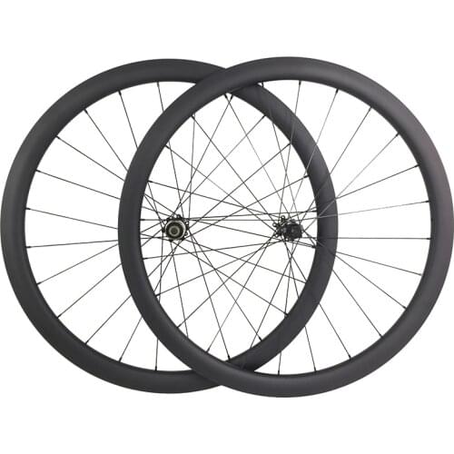 700c light 38mm clincher tubeless 38H road disc cyclocross bike carbon wheelset 25mm wide D411SB D412SB 24H cyclo-cross wheels