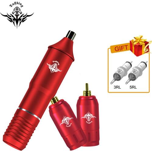 Tuffking Tattoo Machine With Battery Set Professional Portable Wireless Tattoo Machine Set RCA Interface Rotary Pen Tattoo Kits