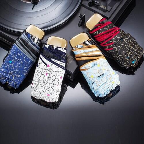 Mini Pocket umbrella rain women corporation paraguas plegable Sun protection Anti-UV umbrella parapluie folding women Umbrella