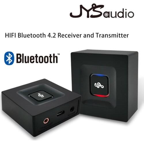 Upgrade Bluetooth 4.2 Transmitter Receiver Wireless Audio Adapter for PC TV Headphone Car 3.5mm 3.5 AUX Music Receiver