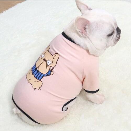 Pug Clothes French Bulldog Clothing Jumpsuit Pajamas Spring Summer Dog Costume Pyjama Poodle Schnauzer Pet Outfit Dropshipping