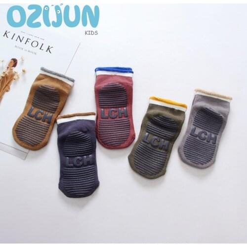 2-8Y Autumn Winter Anti-slip Kids Baby Cotton Floor Socks Thickened Terry Warm Socks Children Girl Boy Elasticity Ankle Socks