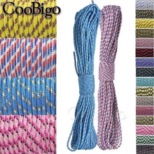 1pcs 3mm 100ft Paracord Lanyard Parachute Cord for DIY Bracelet Climbing Hiking Rope Camping Clothesline Accessories