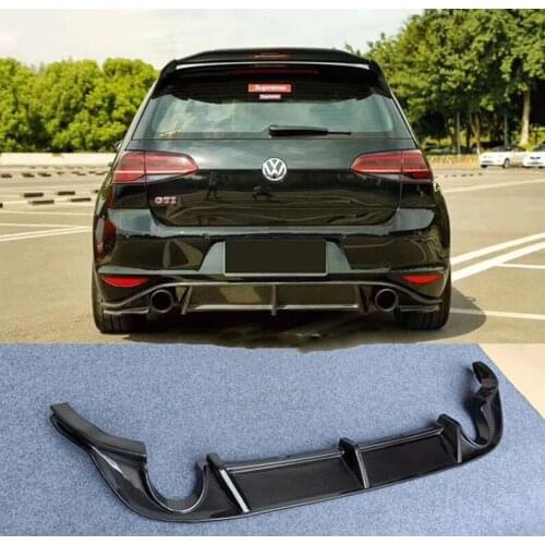 High quality Carbon Fiber Rear Bumper Diffuser Protector Cover Fits For Golf 7 7.5 2018 2019 2020 2021