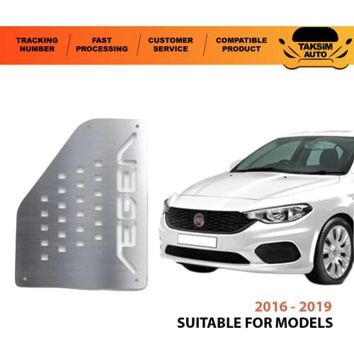 Fiat Egea For Chrome Foot Rest Pedal-2015-2019 Models Compatible With Quality Car Accessory