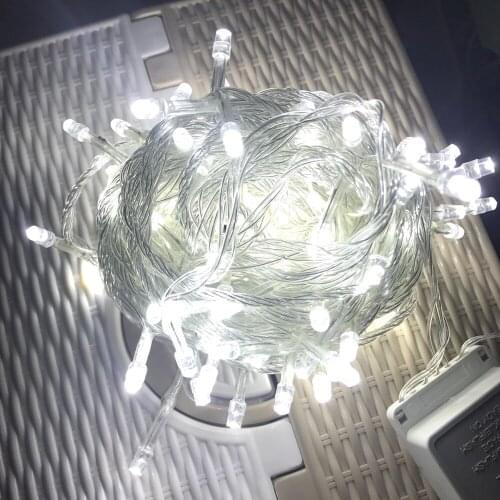 EU US Holiday Led Christmas Lights Outdoor 100M 50M 30M 20M 10M LED String Lights Decoration For Party Holiday Wedding Garland