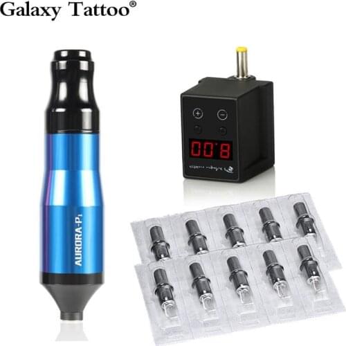 Professional Tattoo Set Kit Electric Rotary Tattoo Machine Pen Wireless Mini Tattoo Power Permanent Makeup Tattoo Accessories