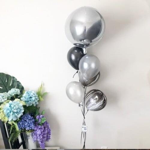 12inch Rose Gold Silver Foil Balloons Colorful Star Heart Helium Balloon Birthday Party Baby Shower Wedding Decoration Supplies