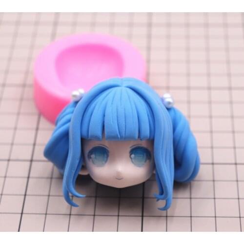 Handmade cute face superman series skin feeling dustproof face mold silicone mold hand-made clay face mold proportional