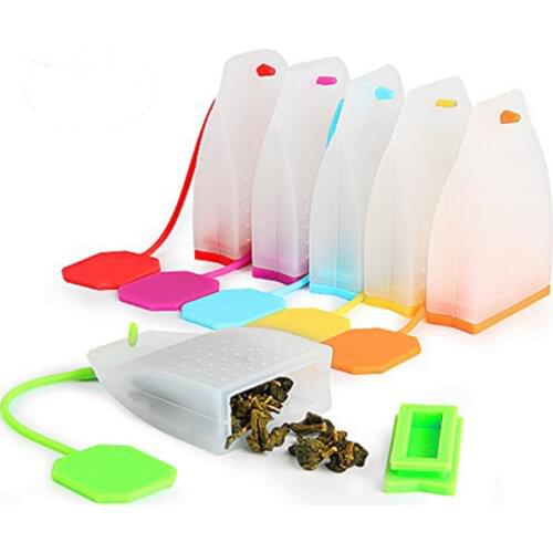 Tea Maker Food Grade Silicone Tea Strainer Bags Coffee Loose Tea Leaves Infusers Tea Strainers Infusers Teaware