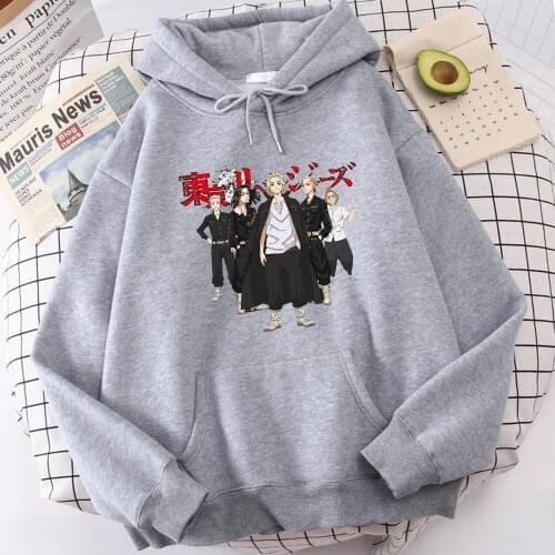 Hoody Cartoon Tokyo Revengers Anime Mens Hoodies Harajuku Fashion Man Sweatshirts Comfortable Korean Pullover Men Long Sleeve