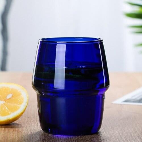 Creative 350ml Multicolor Wine Glass Double-Section Design Coffee Cup Heat-Resistant Breakfast Milk Mug Vodka Beer Steins