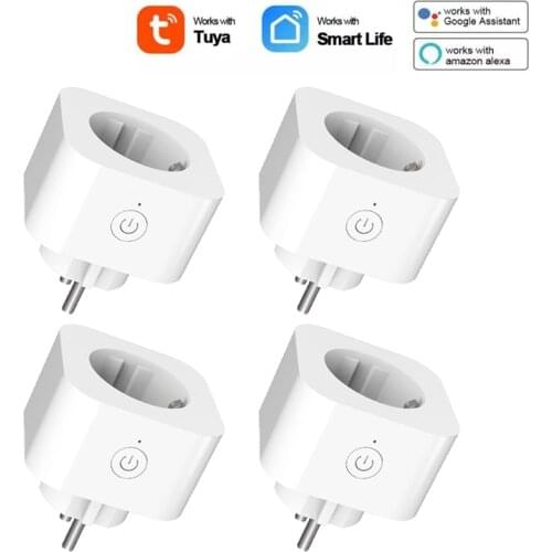 WiFi Smart Plug 16A EU Socket Tuya Smart Life APP Work With Alexa Google Home Assistant Remote Voice Control Smart Home