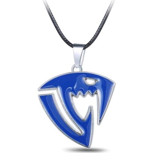 Fairy Tail Necklace Saber Tooth Logo Pendant Necklace Women Jewelry Metal Alloy Rope Chain Anime Necklace kolye collares New