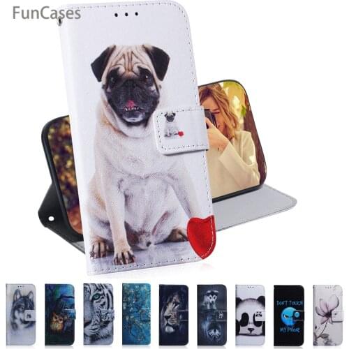 Painting Silicone Covers For ajax Samsung A40 Flip Case PU Leather Book Case sFor Capinha Samsung Galaxy capinha A40 Carcasas