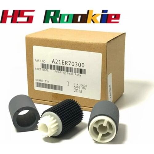 1sets A21ER70300 25SA40960 For Konica bizhub C500 C8050 C6500 C6501 C7000 Feeding gear assy Rubber Roller Pickup Roller Tire