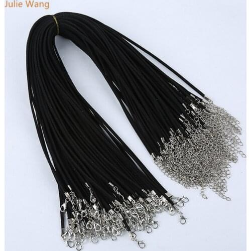 10pcs Colour Korea Jewelry Accessory Necklace Velvet Rope Lanyard Lobster Clasp Leather Cord For Pendant