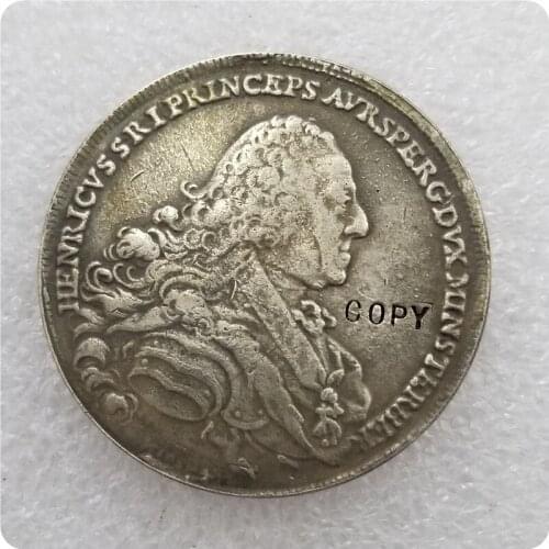 1762 Austrian states 1 Thaler - Heinrich Copy Coin