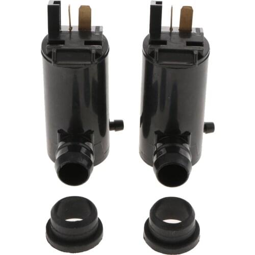 2 Pcs 75mm Car Windshield Washer Pump Motor 12V Universal Front Windshield Washer Pump Car Truck Trailer Windshield Accessories