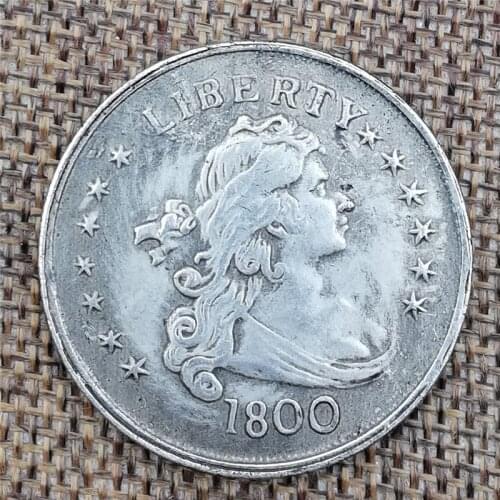 50piece/lot 1800 of the United States is antique, making old copper and silver coins and foreign silver coins