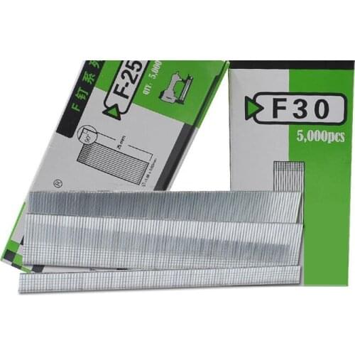 5000 pcs / F-type straight nails Cement nail for nail gun Steel row nails Woodworking furnitures Hydropower renovation hardware