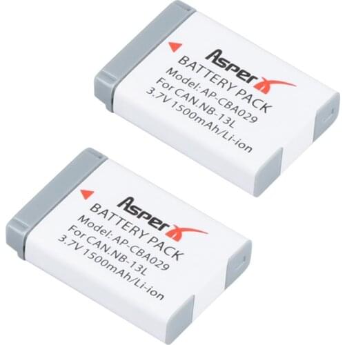 2Pcs 1500mAh NB-13L NB 13L NB13L Battery for Canon PowerShot G5X G7X G9X G7 X Mark II G9 X,SX620 SX720 SX730 HS Digital Camera