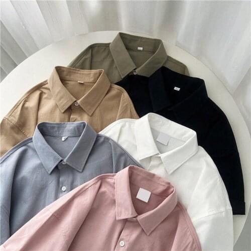 Harajuku White Short Sleeved Shirt Korean Style Summer Streetwear Fashion Loose Casual Solid Color Oversize Women Blouses Tops