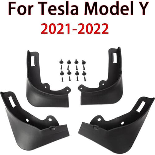 For Tesla Model Y 2021 Car Mudflaps Mud Flaps Splash Guards Mudguards Mud Flap Front Rear Fender Protector Car Accessories