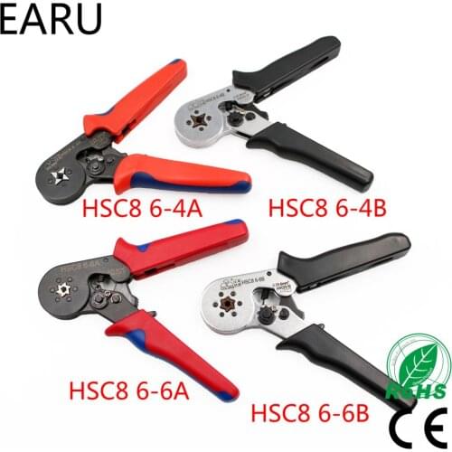 FASEN HSC8 6-4 HSC8 6-6 SELF-ADJUSTABLE MINI-TYPE CRIMPING PLIER 0.25-6mm2 0.25-10mm2 Pliers Hand Tools VE Terminals Connectors