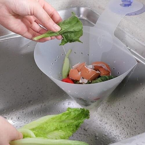 Kitchen Drain Sink Strainer Filter Food Catcher Foldable Anti-Blocking Stopper Kitchen Basin Stopper Sink Strainer